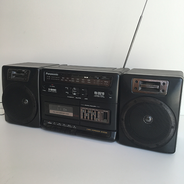 RADIO, Boombox - Black Panasonic